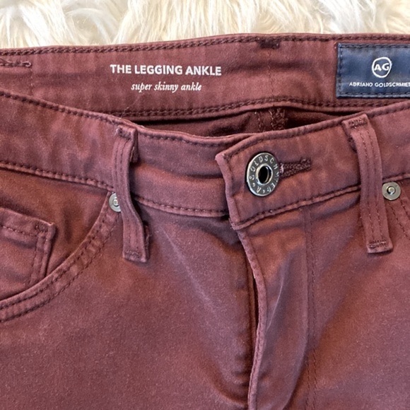 AG Legging Super Skinny Ankle in Red Courant - Picture 6 of 11